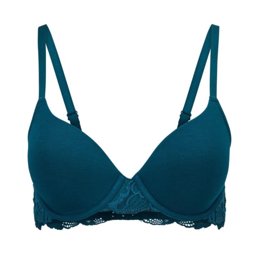 Adore Me Full Coverage T-shirt Bra Teal Blue 40 DDD